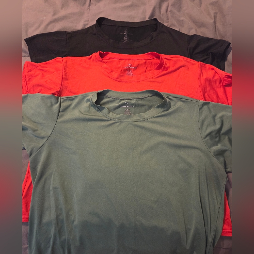 Amazon Essentials Crop Top BUNDLE Black, Red, Green